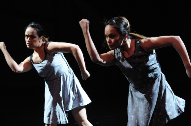 Caleena and Taree Sansbury.  Photo: Branco Gaica